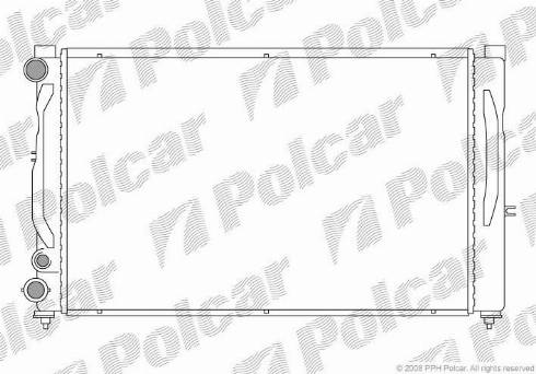 Polcar 132408-1 - Радиатор, охлаждение двигателя autosila-amz.com
