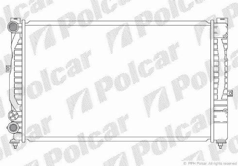 Polcar 132408-2 - Радиатор, охлаждение двигателя autosila-amz.com