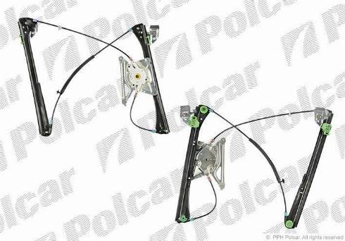 Polcar 1324PSG1 - Стеклоподъемник электрический без электромотора autosila-amz.com
