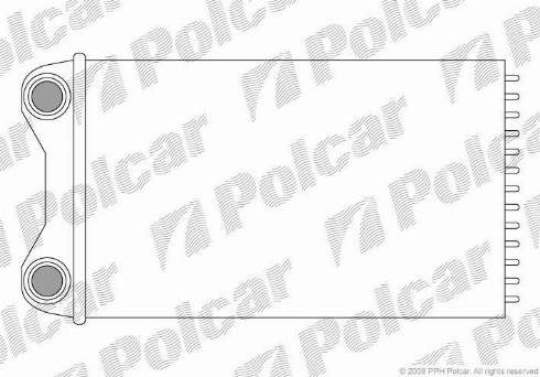 Polcar 1325N81X - Теплообменник, отопление салона autosila-amz.com
