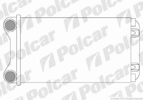 Polcar 1325N8A1 - Радиатор печки Audi A4(B6), A4(B7), Seat Exeo autosila-amz.com
