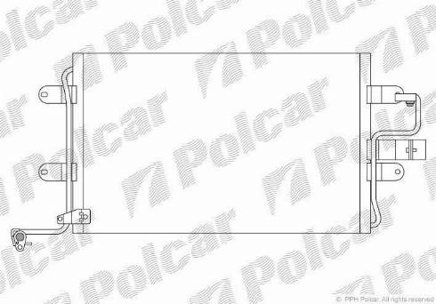 Polcar 1323K82X - Конденсатор кондиционера autosila-amz.com