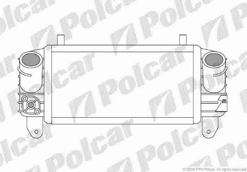 Polcar 1322J81X - Интеркулер, теплообменник турбины autosila-amz.com