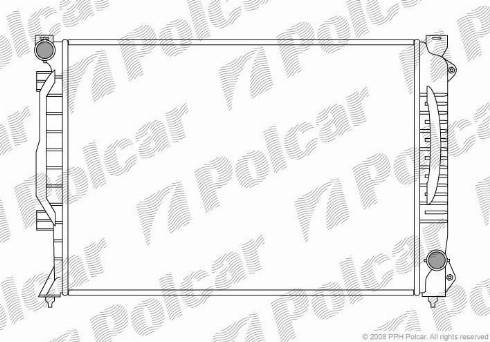 Polcar 132708-1 - Радиатор, охлаждение двигателя autosila-amz.com
