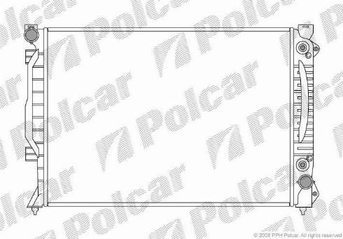 Polcar 132708-2 - Радиатор, охлаждение двигателя autosila-amz.com