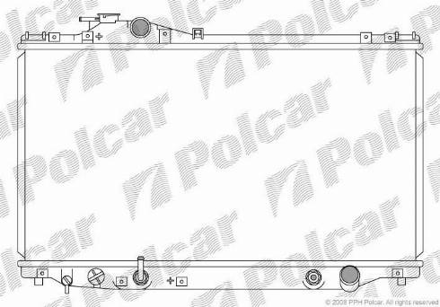 Polcar 816108-2 - Радиатор, охлаждение двигателя autosila-amz.com