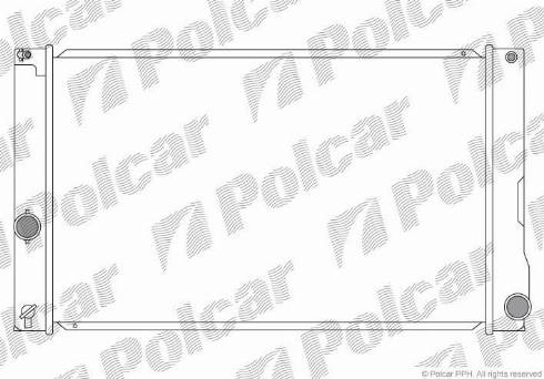 Polcar 816208-2 - Радиатор, охлаждение двигателя autosila-amz.com