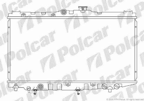 Polcar 810908-6 - Радиатор, охлаждение двигателя autosila-amz.com