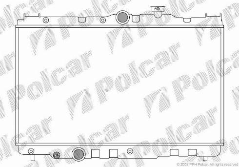 Polcar 8109081K - Радиатор, охлаждение двигателя autosila-amz.com