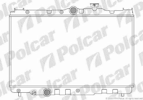 Polcar 810908-1 - Радиатор, охлаждение двигателя autosila-amz.com