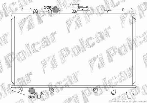 Polcar 810108-4 - Радиатор, охлаждение двигателя autosila-amz.com
