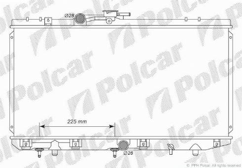 Polcar 8101086K - Радиатор, охлаждение двигателя autosila-amz.com