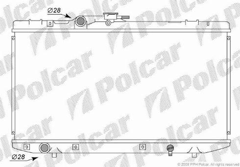 Polcar 8101083K - Радиатор, охлаждение двигателя autosila-amz.com