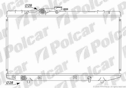 Polcar 810108-3 - Радиатор, охлаждение двигателя autosila-amz.com