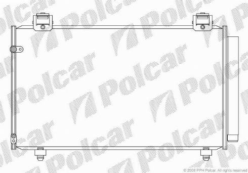 Polcar 8114K83K - Конденсатор кондиционера autosila-amz.com