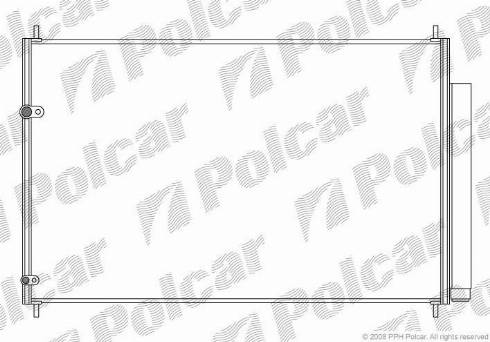 Polcar 8116K82K - Конденсатор кондиционера autosila-amz.com