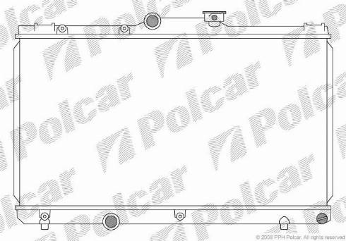 Polcar 8110081K - Радиатор, охлаждение двигателя autosila-amz.com