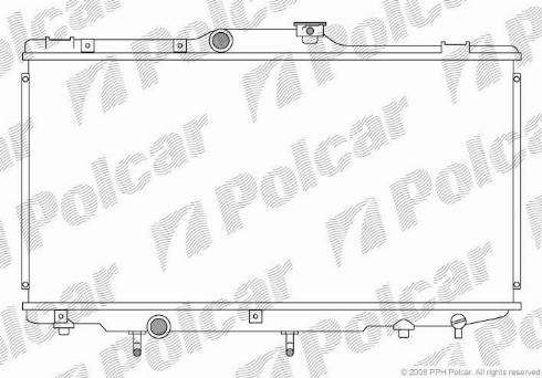 Polcar 811108-1 - Радиатор, охлаждение двигателя autosila-amz.com
