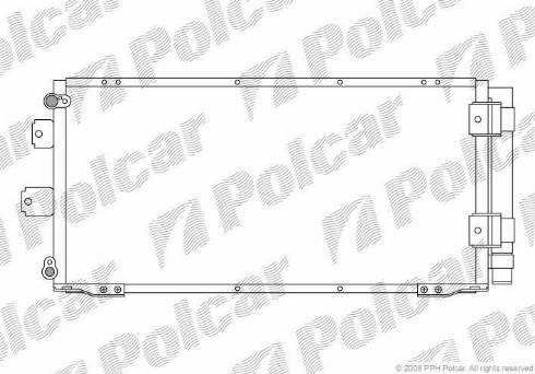 Polcar 8113K8C1 - Конденсатор кондиционера autosila-amz.com