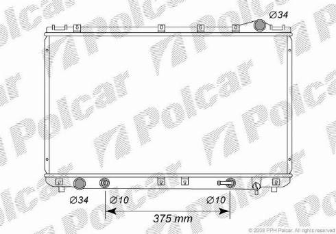 Polcar 813308-8 - Радиатор, охлаждение двигателя autosila-amz.com