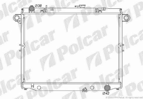Polcar 8177086K - Радиатор, охлаждение двигателя autosila-amz.com