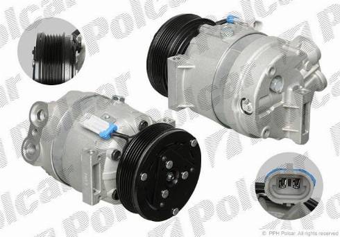 Polcar 8FK351102001 - Компрессор кондиционера autosila-amz.com