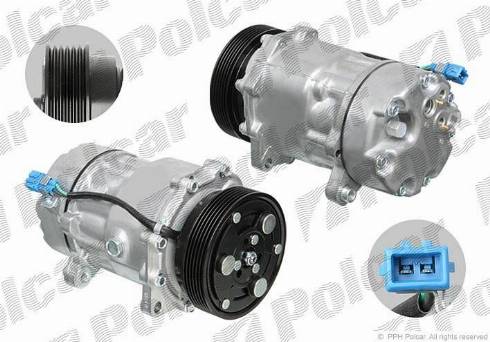 Polcar 8FK351127011 - Компрессор кондиционера autosila-amz.com