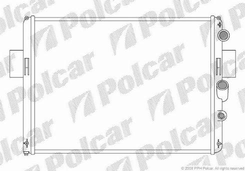 Polcar 305008-4 - Радиатор, охлаждение двигателя autosila-amz.com