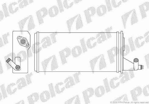 Polcar 3050N8-1 - Теплообменник, отопление салона autosila-amz.com
