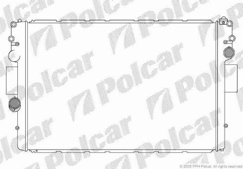 Polcar 3052085X - Радиатор, охлаждение двигателя autosila-amz.com