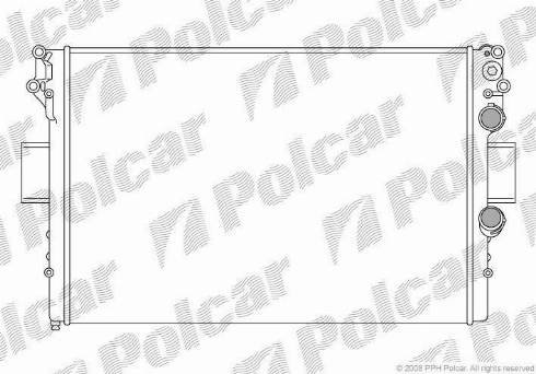 Polcar 305208A1 - Радиатор, охлаждение двигателя autosila-amz.com