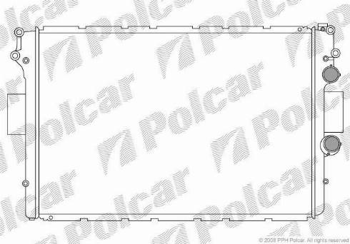 Polcar 3052083X - Радиатор, охлаждение двигателя autosila-amz.com