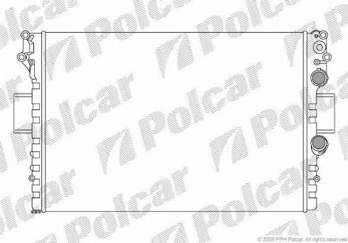 Polcar 305208A3 - Радиатор, охлаждение двигателя autosila-amz.com