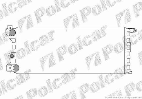 Polcar 300408-4 - Радиатор, охлаждение двигателя autosila-amz.com