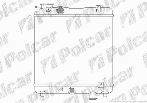 Polcar 300408-1 - Радиатор, охлаждение двигателя autosila-amz.com