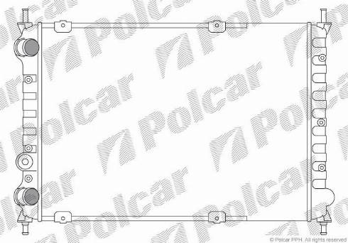 Polcar 301908A1 - Радиатор, охлаждение двигателя autosila-amz.com