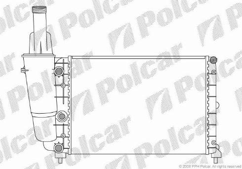 Polcar 3017081X - Радиатор, охлаждение двигателя autosila-amz.com