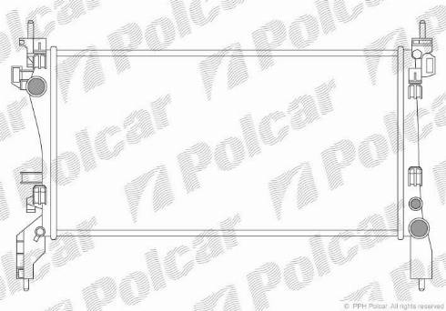 Polcar 308508-1 - Радиатор, охлаждение двигателя autosila-amz.com