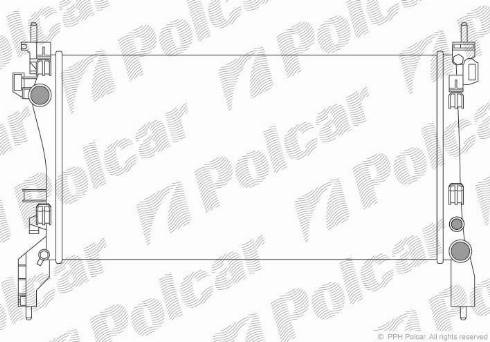 Polcar 308508-2 - Радиатор, охлаждение двигателя autosila-amz.com