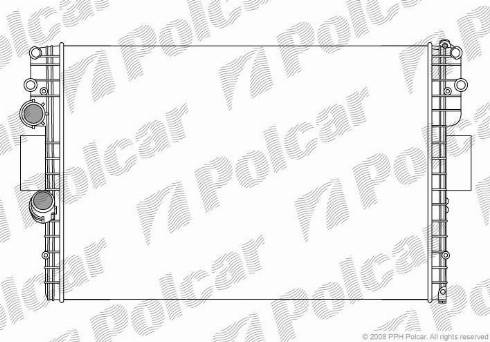 Polcar 3080081X - Радиатор, охлаждение двигателя autosila-amz.com