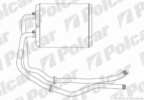 Polcar 3080N83X - Теплообменник, отопление салона autosila-amz.com