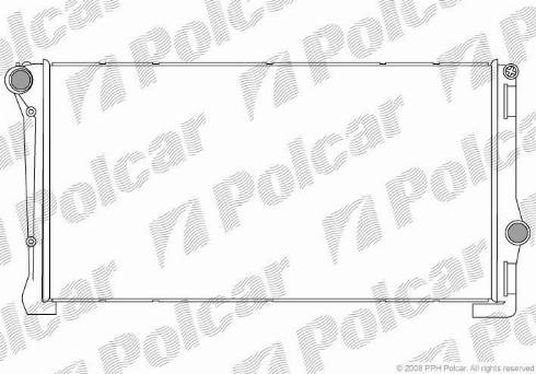 Polcar 3023083X - Радиатор, охлаждение двигателя autosila-amz.com