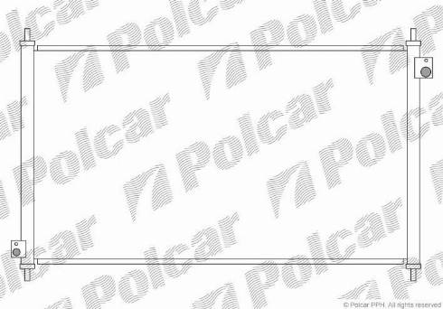 Polcar 3818K81K - Конденсатор кондиционера autosila-amz.com
