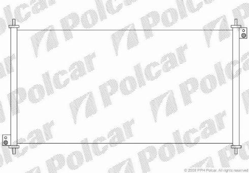 Polcar 3818K8C1 - Конденсатор кондиционера autosila-amz.com