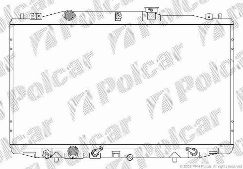 Polcar 383308-4 - Радиатор, охлаждение двигателя autosila-amz.com