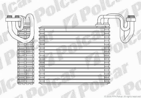 Polcar 3825P8-1 - Испаритель, кондиционер autosila-amz.com