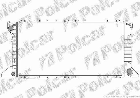 Polcar 324608-4 - Радиатор, охлаждение двигателя autosila-amz.com