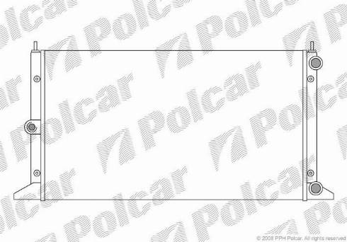 Polcar 3240083X - Радиатор, охлаждение двигателя autosila-amz.com
