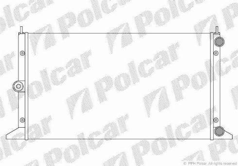 Polcar 324008-3 - Радиатор, охлаждение двигателя autosila-amz.com