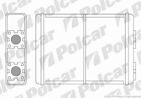 Polcar 3250N8-1 - Теплообменник, отопление салона autosila-amz.com